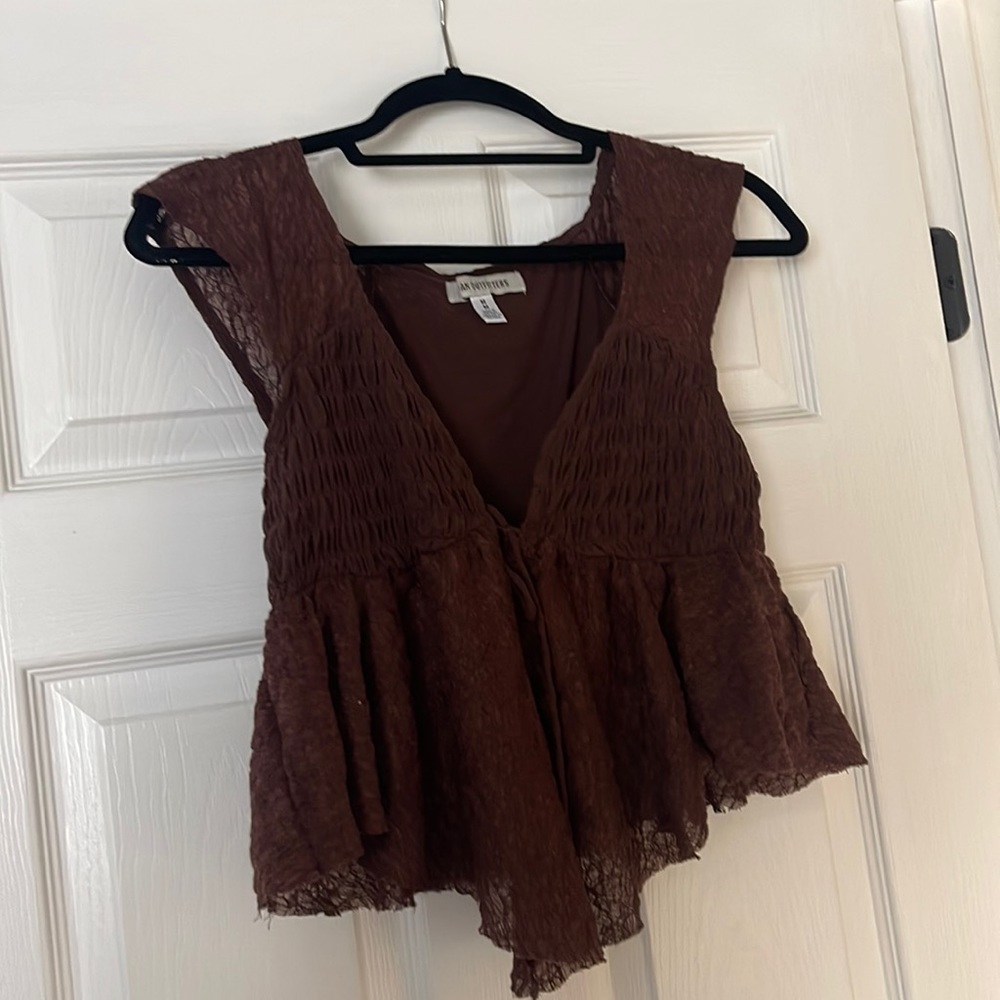 Urban Outfitters brown flowy top